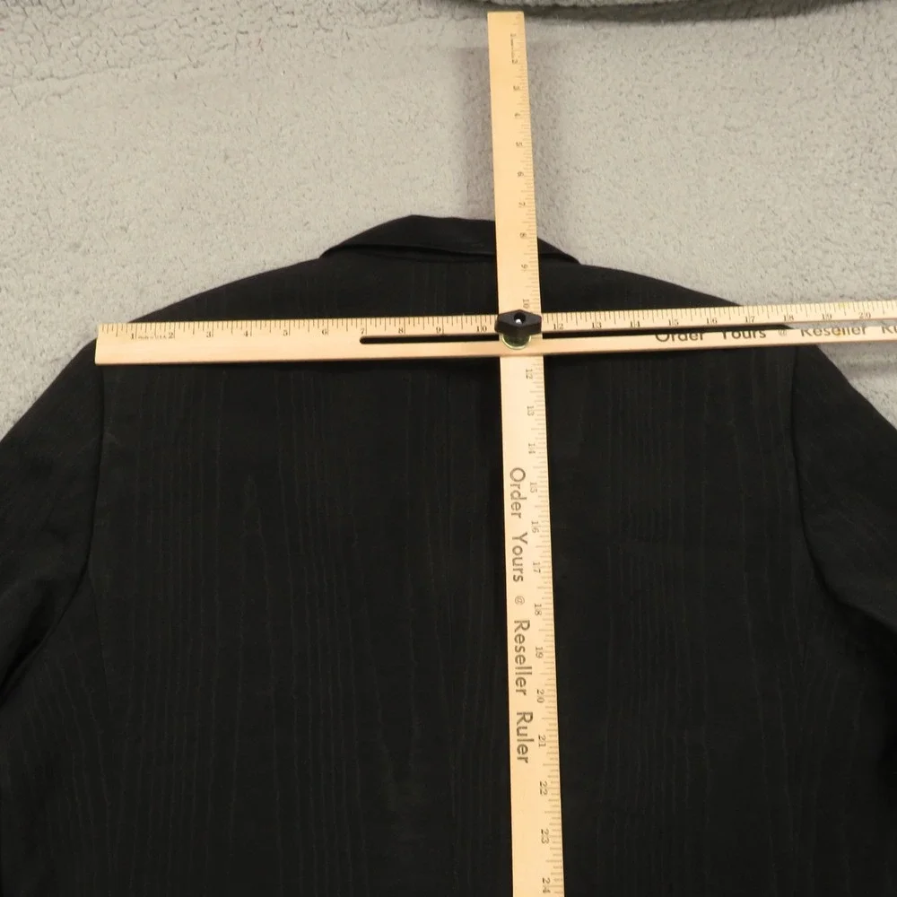 Dolce & Gabbana Blazer 42R Silk Woodgrain Print Tuxedo Jacket Black